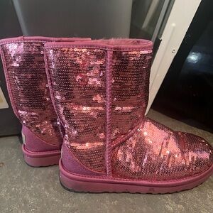 Pink sequins Uggs